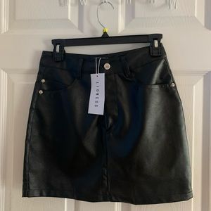 princess polly leather skirt